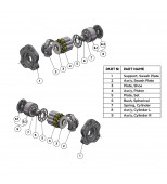 Kawasaki K3V180— zestaw naprawczy pompy hydraulicznej 