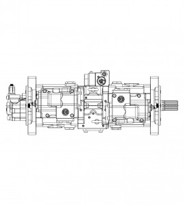 Główna pompa hydrauliczna K3V112DTP-1HFR-9N62 do koparki gąsienicowej Hyundai R210LC-9S