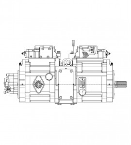 Główna pompa hydrauliczna K3V112DTP-1HFR-9N62 do koparki gąsienicowej Hyundai R210LC-9S