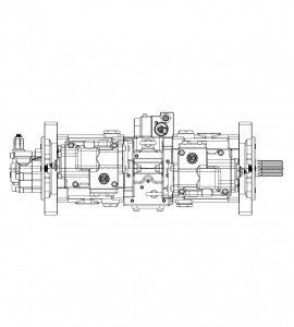 Główna pompa hydrauliczna K3V112DTP-1HFR-9P12 do koparki gąsienicowej Hyundai R210LC-9H