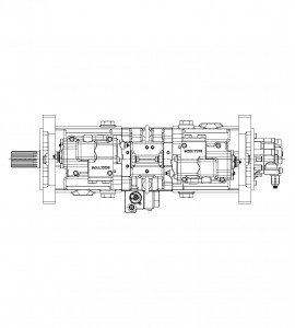 Główna pompa hydrauliczna K3V140DT-1CER-9C12-D do koparki gąsienicowej Hyundai R290LC-7