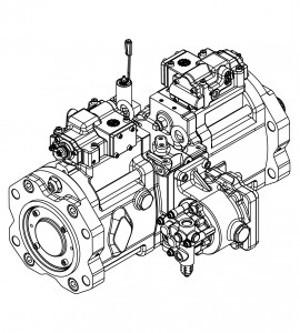 Główna pompa hydrauliczna K3V180DTP-101R-9N05 do koparki gąsienicowej Volvo EC360B