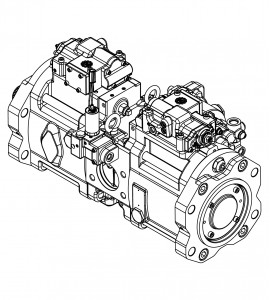 Główna pompa hydrauliczna K3V180DTP-101R-9N05 do koparki gąsienicowej Volvo EC360B