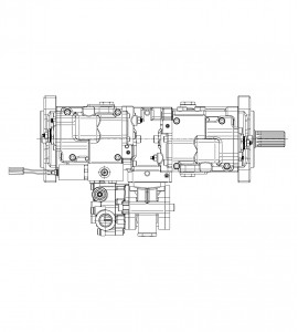 Główna pompa hydrauliczna K5V80DTP-1RPR-9C18 do koparki kołowej  JCB JS 175 W